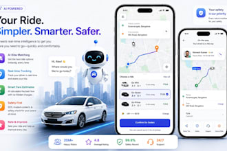 develop ride hailing app, ride sharing app, car pooling app, car marketplace app