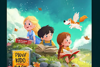 create beautiful childrens book covers with creative
