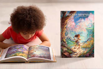 create space adventure children book illustration