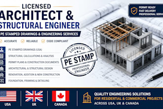 licensed architect structural engineering stamp in maryland, south carolina,utah