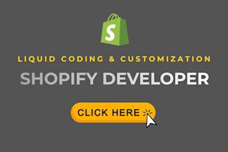 do shopify custom sections, liquid coding and bug fixes
