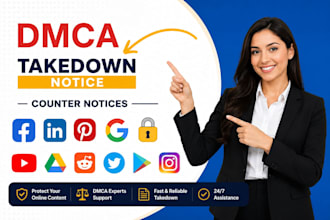 remove copyright harassing mass reports facebook instagram youtube tiktok x dmca