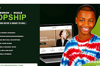 build a professional shopify dropshipping store ready to sell
