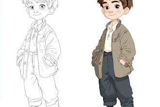 draw 2d character design