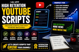 write viral youtube scripts with hooks and retention