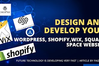 do responsive ai wordpres website, shopify website development for your business