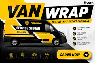 design professional van wrap, car wrap and vehicle branding