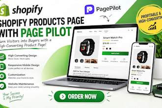 build and optimize your shopify product page with pagepilot for dropshipping