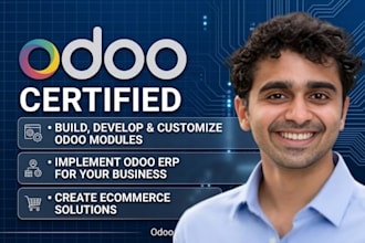build, develop, customize, implement odoo modules, ecommerce for your business