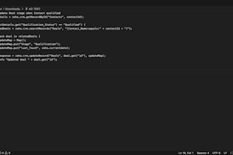 build a custom zoho deluge function or CRM automation for your workflow