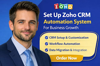 set up zoho CRM automation system for your business growth zoho workflow cleanup