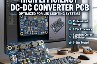 create high efficiency dc dc converter pcb for led lighting systems