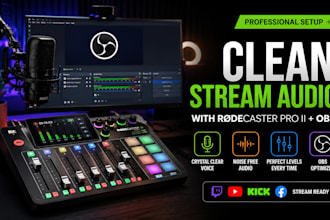 setup rodecaster pro 2 for clean obs streaming audio for streamers