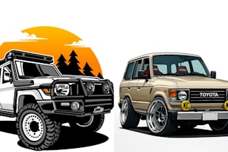 design cartoon car illustration vector car vehicle automotive motorcycle funny