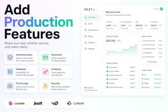 add auth, payments and database to your ai built nextjs app