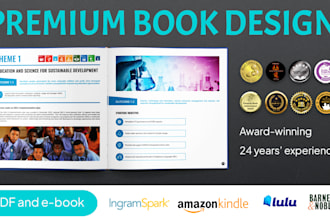 design a premium business or lifestyle book for print
