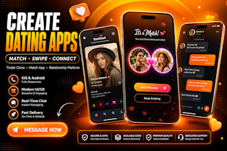 create dating app tinder clone match app swipe app relationship app