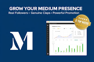 do organic medium article promotion to increase followers and engagement