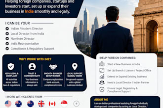 represent you or your company in india