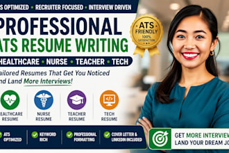 write an ats resume for healthcare, nurse, teacher and tech professionals
