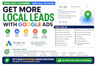 setup and manage google search ads call ads pmax campaign to generate local lead