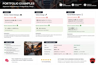 tell you if your japanese sounds natural or cringe to native speakers