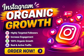 do organic instagram marketing and promotion for fast growth