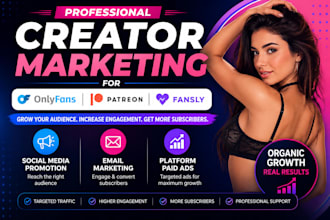 do creator marketing for onlyfans, patreon and fansly