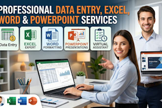 provide expert data entry and presentation services