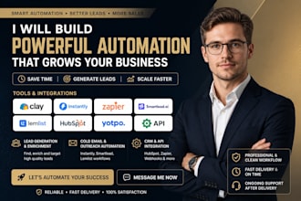 do claycom instantly ai zapier automation smart lead lemlist API hubspot yotpo