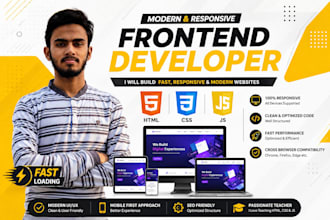 design modern responsive frontend websites