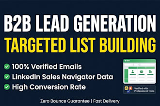 do b2b lead generation and contact list building
