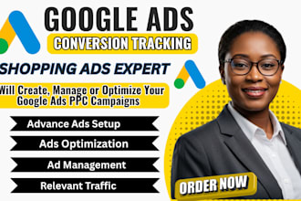 setup and manage google shopping ads product listing ad PPC campaigns