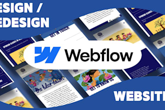 design or redesign your website on webflow
