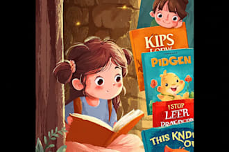 create beautiful childrens book covers with magical