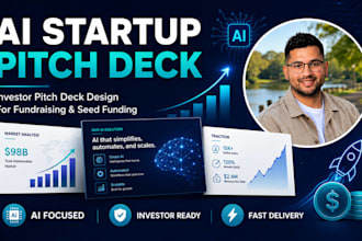 ai startup investor pitch deck design for fundraising and seed funding