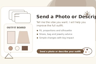 give you personalized outfit advice and styling tips