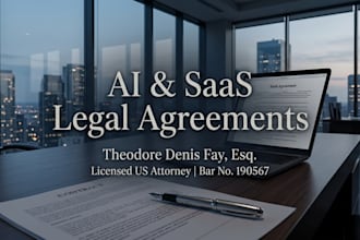 expertly draft software legal agreements, saas contracts and eula policies