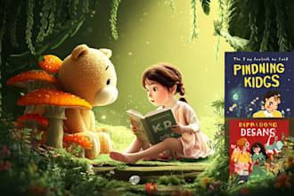 draw colorful children book illustrations for storytelling