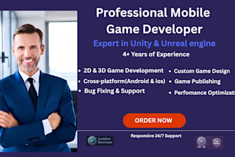 build unity 2d game development mobile game app unreal engine video game design