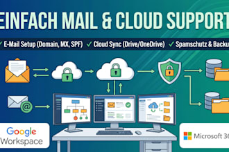 setup professional business email via google workspace or microsoft 365