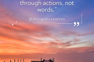 design attractive canva social media posts with captions