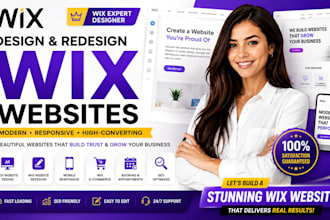 create wix website, redesign wix website, fix wix or design wix business website