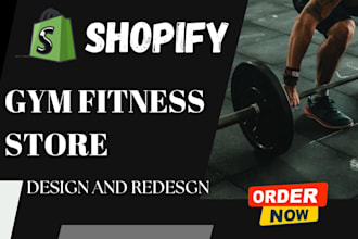 build a shopify activewear store gym wears with premium design