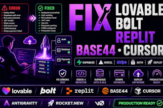 fix deploy base44 lovable replit cursor ai antigravity rocket new supabase