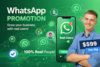 do whatsapp promotion for real users