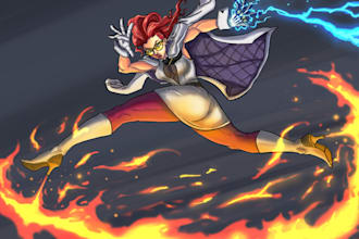 draw digital illustrations and storyboard