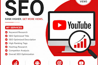 do professional youtube video SEO and keyword research
