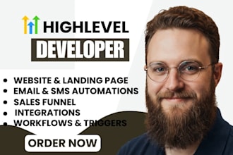 build gohighlevel sales funnel, go high level landing page, ghl website expert