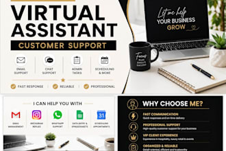 be your professional virtual assistant and customer support agent